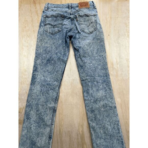 Levi's Mens 511 Skinny Jeans Size 29 x 32 Acid Wash Stretch *well Worn* - Picture 4 of 6